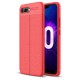Coque Silicone Honor 10 Cuir 3D Rouge