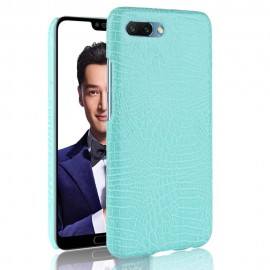 Coque Honor 10 Cuir Turquoise
