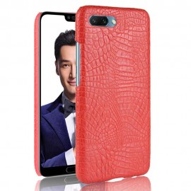 Coque Honor 10 Cuir Rouge