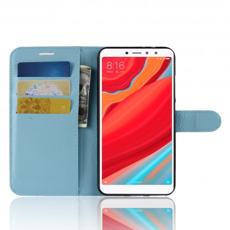 Etuis Portefeuille Xiaomi Redmi S2 Simili Cuir Bleu