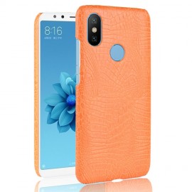 Coque Xiaomi Redmi S2 Croco Cuir Orange