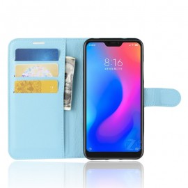 Etuis Portefeuille Xiaomi MI A2 Lite Simili Cuir Bleu