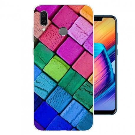 Coque Silicone Honor Play Cubes