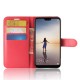 Etuis Portefeuille Huawei P20 Lite Simili Cuir Rouge