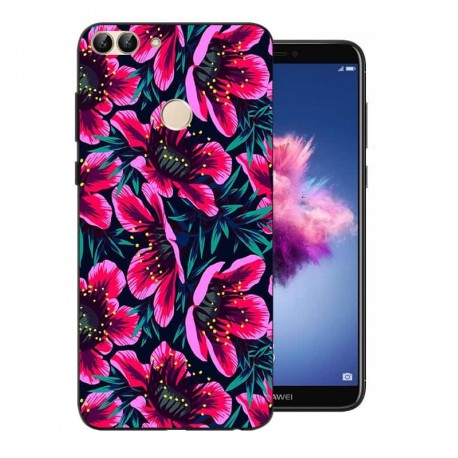 Coque Silicone Huawei P Smart Fleur