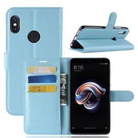 Etuis Portefeuille Xiaomi MI A2 Simili Cuir Bleu