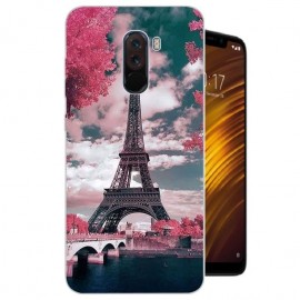 Coque Silicone Xiaomi Pocophone F1 Tour Eiffel