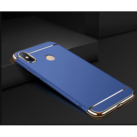 Coque Xiaomi MI 8 SE Rigide Chromée Bleu