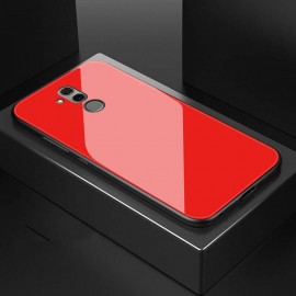 Coque Huawei Mate 20 Lite Silicone Rouge et Verre Trempé