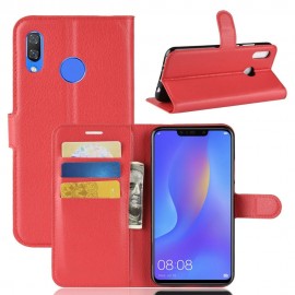 Etuis Portefeuille Honor 8X Simili Cuir Rouge