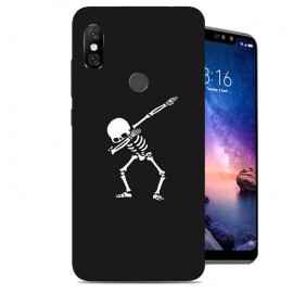 Coque Silicone Xiaomi Redmi Note 6 Pro Squelette