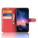 Etuis Portefeuille Xiaomi Redmi Note 6 Pro Simili Cuir Rouge