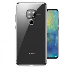Coque Huawei Mate 20 Silicone Chromée Argent