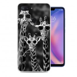 Coque Silicone Xiaomi MI 8 Lite Girafes