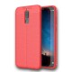 Coque Silicone Huawei Mate 10 Lite Cuir 3D Rouge