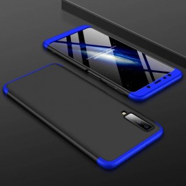 Coque 360 Samsung Galaxy A7 2018 Noir et Bleu