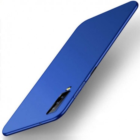 Coque Silicone Samsung Galaxy A7 2018 Extra Fine Bleu