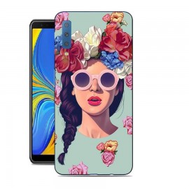 Coque Silicone Samsung Galaxy A7 2018 Fille Hipster