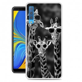 Coque Silicone Samsung Galaxy A7 2018 Girafes