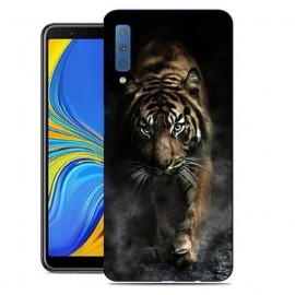Coque Silicone Samsung Galaxy A7 2018 Tigre