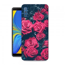 Coque Silicone Samsung Galaxy A7 2018 Roses
