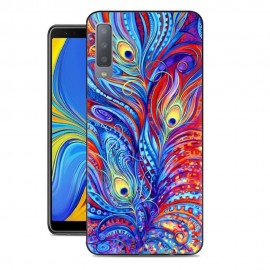 Coque Silicone Samsung Galaxy A7 2018 Abstrait