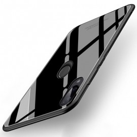 Coque Xiaomi Redmi Note 7 Silicone Noire et Verre Trempé