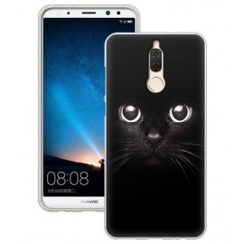 Coque Silicone Huawei Mate 10 Lite Chat Noir