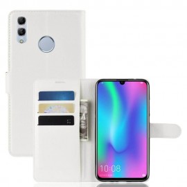Etuis Portefeuille Huawei P Smart 2019 Simili Cuir Blanc