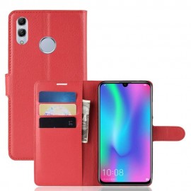 Etuis Portefeuille Huawei P Smart 2019 Simili Cuir Rouge