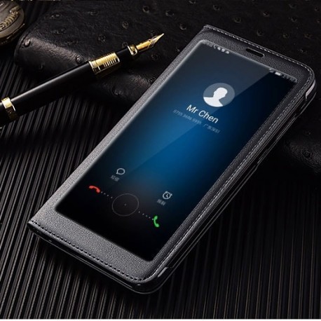 Etuis Portefeuille Huawei Mate 10 Lite Cover Vision Noir