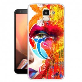 Coque Silicone Samsung Galaxy J6 Plus Oeil