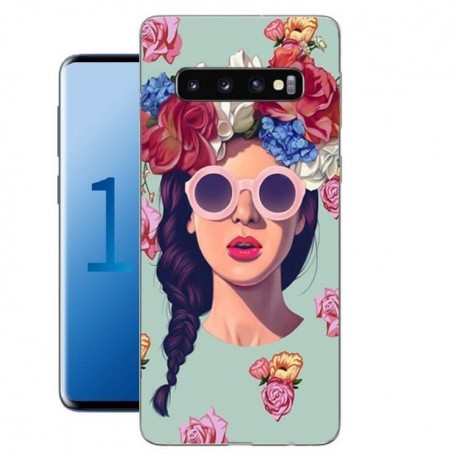 Coque Silicone Samsung Galaxy S10 Fille Hipster
