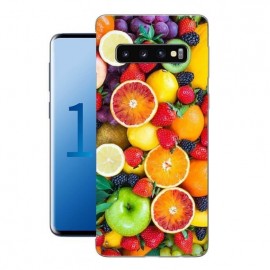 Coque Silicone Samsung Galaxy S10 Fruits