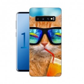 Coque Silicone Samsung Galaxy S10 Chat Cool