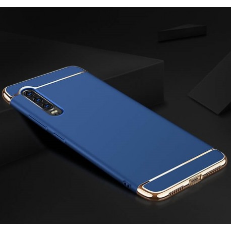 Coque Huawei P30 Rigide Chromée Bleue