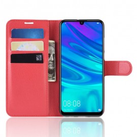 Etuis Portefeuille Huawei P30 Simili Cuir Rouge