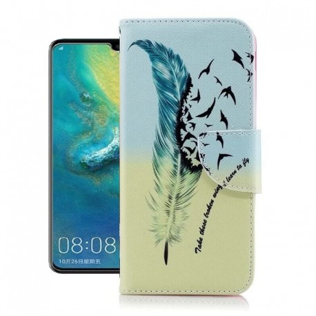Etuis Portefeuille Huawei P30 Oiseaux