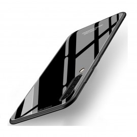 Coque Samsung Galaxy A50 Silicone Noire et Verre Trempé