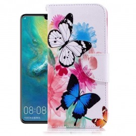 Etuis Portefeuille Huawei P30 Lite Papillon