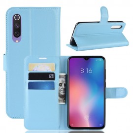 Etuis Portefeuille Xiaomi MI 9 Simili Cuir Bleu
