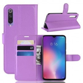 Etuis Portefeuille Xiaomi MI 9 Simili Cuir Lila