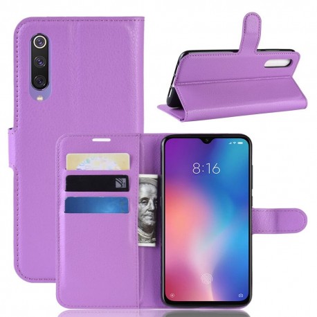 Etuis Portefeuille Xiaomi MI 9 Simili Cuir Lila