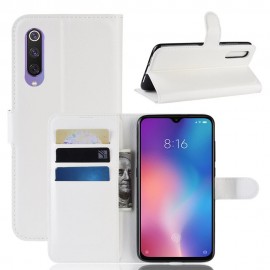 Etuis Portefeuille Xiaomi MI 9 Simili Cuir Blanc