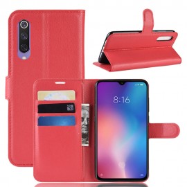Etuis Portefeuille Xiaomi MI 9 Simili Cuir Rouge