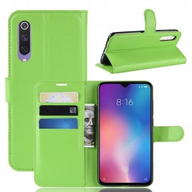 Etuis Portefeuille Xiaomi MI 9 SE Simili Cuir Vert