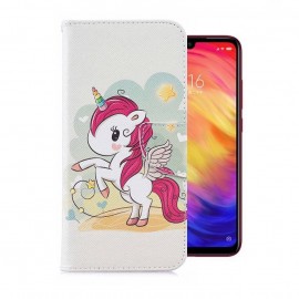 Etuis Portefeuille Xiaomi Redmi Note 7 Licorne