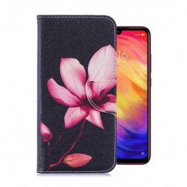 Etuis Portefeuille Xiaomi Redmi Note 7 Fleur