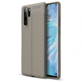 Coque Silicone Huawei P30 Pro Cuir 3D Gris