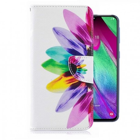 Etuis Portefeuille Samsung Galaxy A50 Plumes